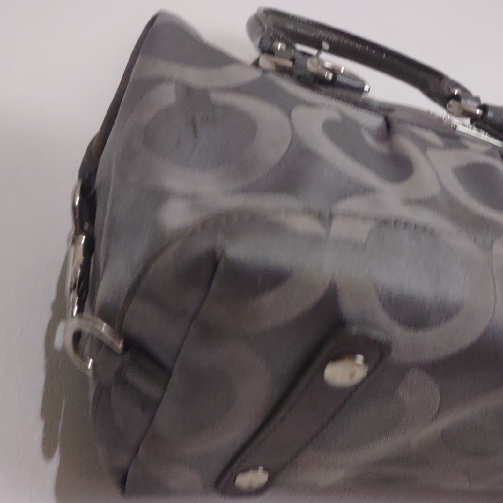 Coach Gray and Black Satchel - Picture 5 of 16